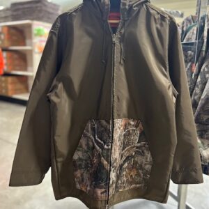 Rain Coat Full Zip W/Camo Pockets